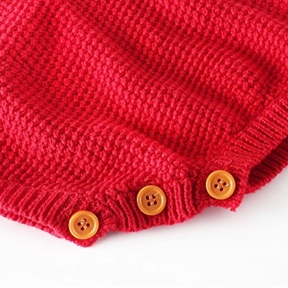 Emma Knitted Ruffle Romper - Picture 4 of 6